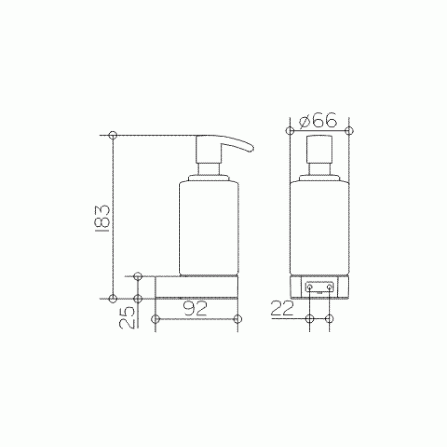 Keuco Plan 14957 019000 Дозатор пены (хром)