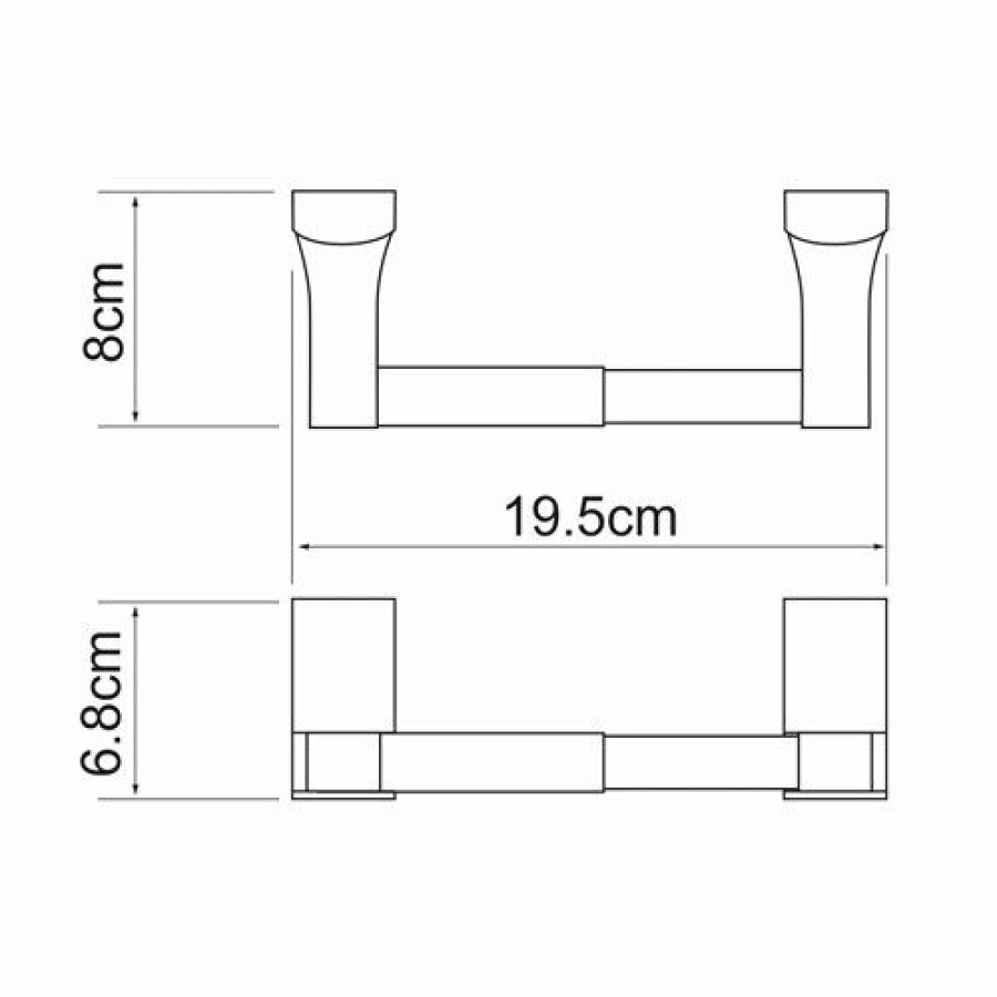 WasserKRAFT Leine K-5022 Держатель для туалетной бумаги (хром)