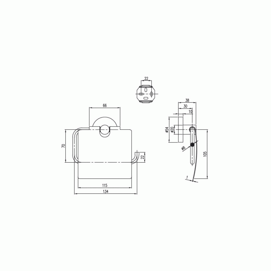 Villeroy&Boch Elements-Tender TVA15101300061 Держатель туалетной бумаги