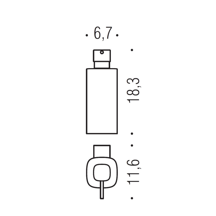 Colombo Design TRENTA B9340.NM - Дозатор для жидкого мыла 300 мл | настенный (черный матовый)