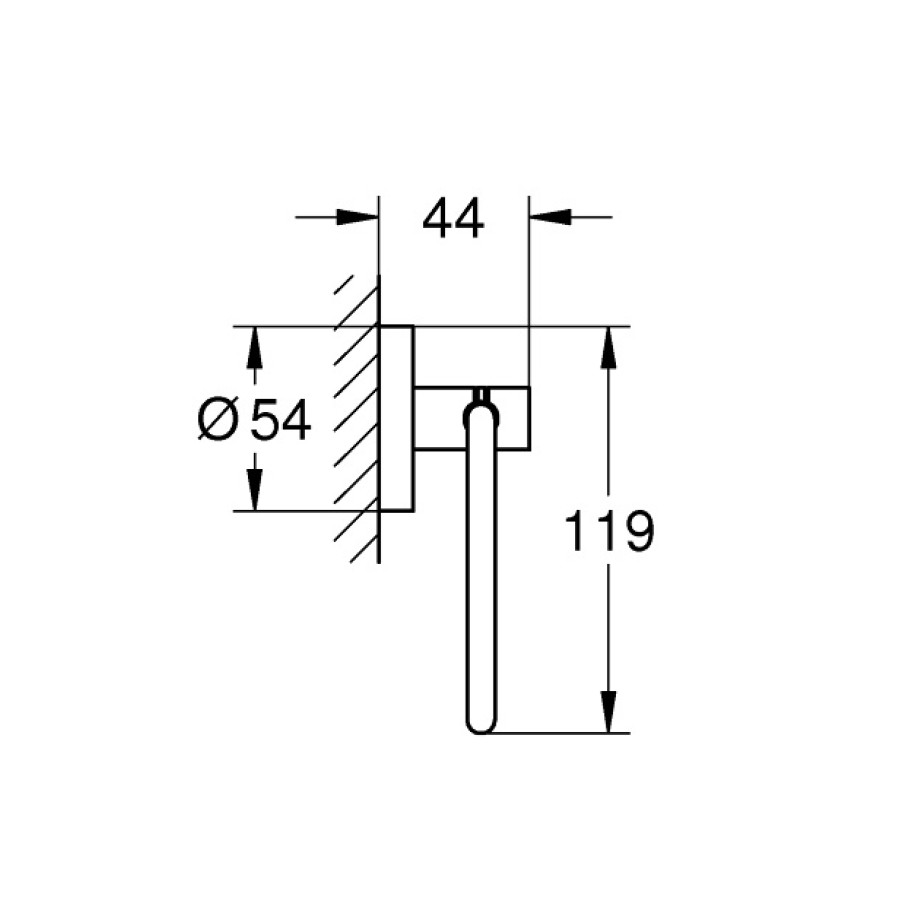 GROHE Essentials 40689GL1 Держатель туалетной бумаги (золото)