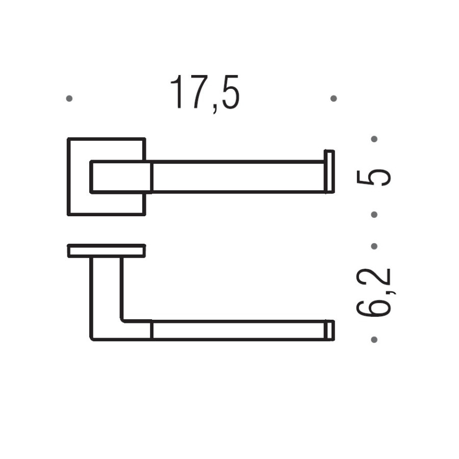 Colombo Design BasicQ B3708DX Держатель для туалетной бумаги - открытый (хром)