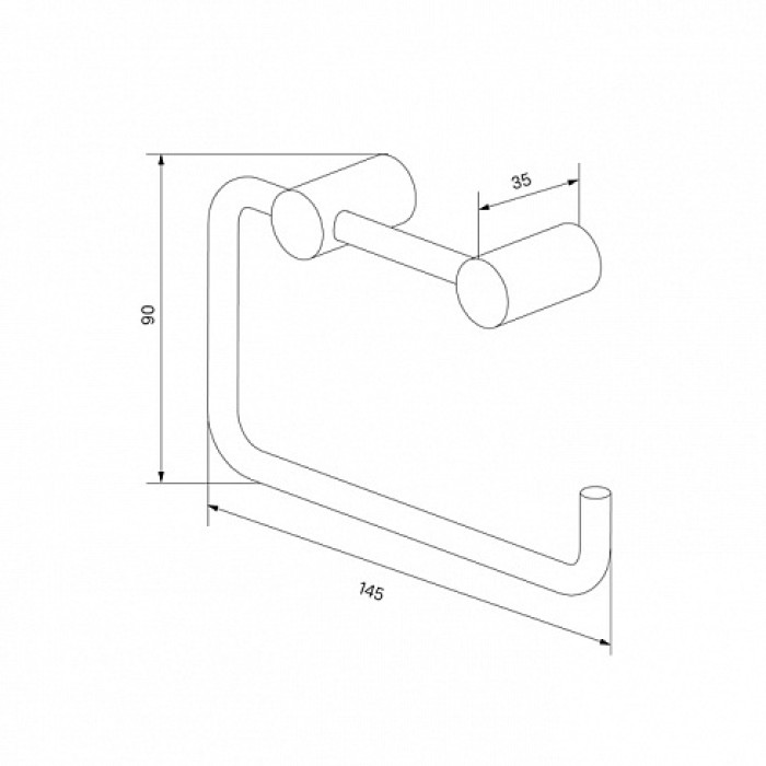 IDDIS Petite PETG000i43 Держатель туалетной бумаги (золото шлифованное)