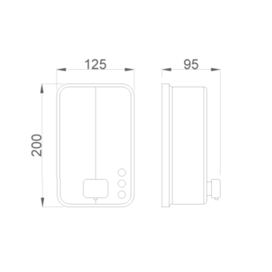 NOFER Inox Evo 03050.N Дозатор для жидкого мыла (черный)