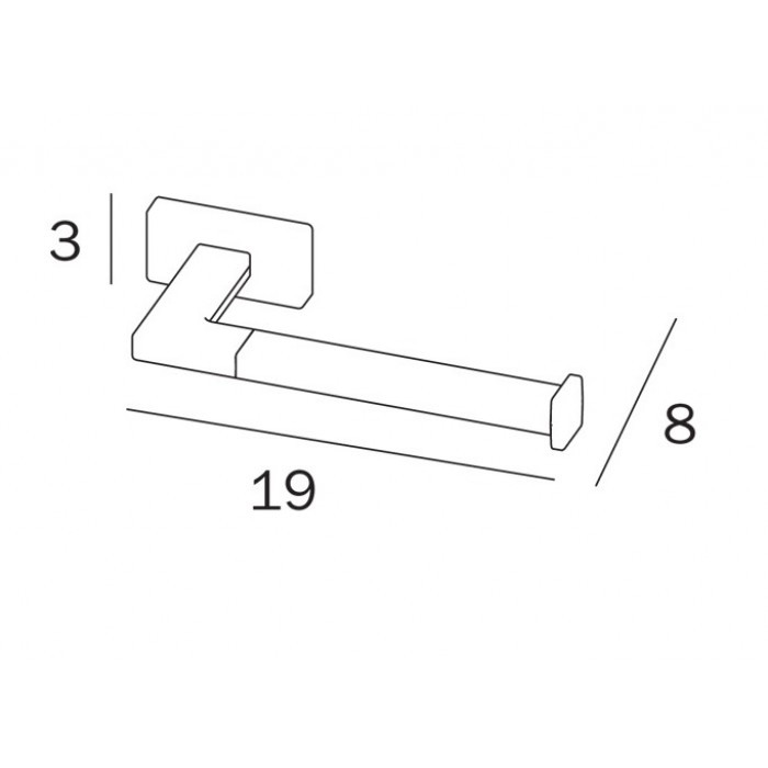 INDA Lea A1825ACR Держатель для туалетной бумаги (хром)