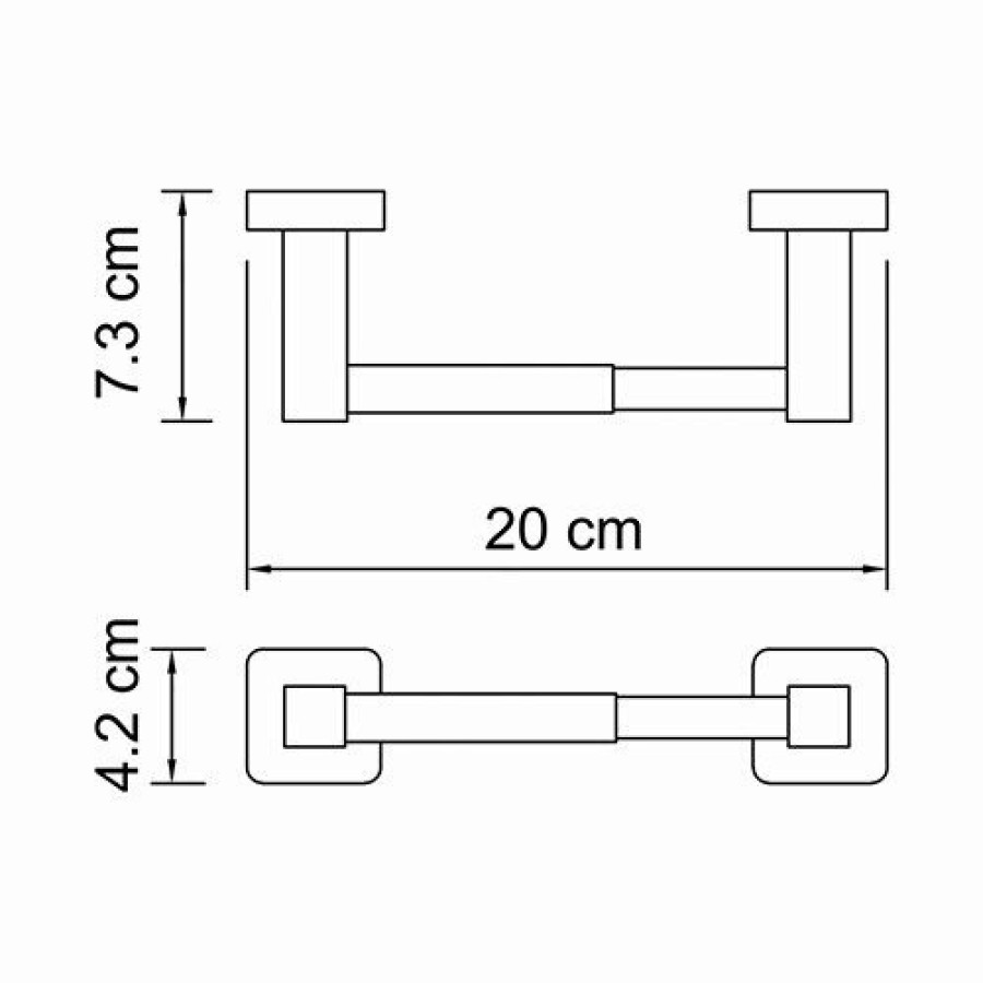 WasserKRAFT Lippe K-6522 Держатель для туалетной бумаги (хром)