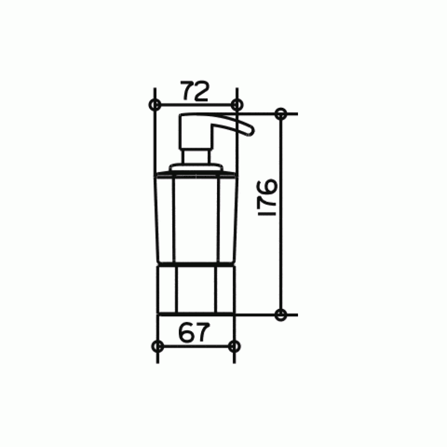 Keuco Elegance 11653 019001 Дозатор жидкой пены (хром)