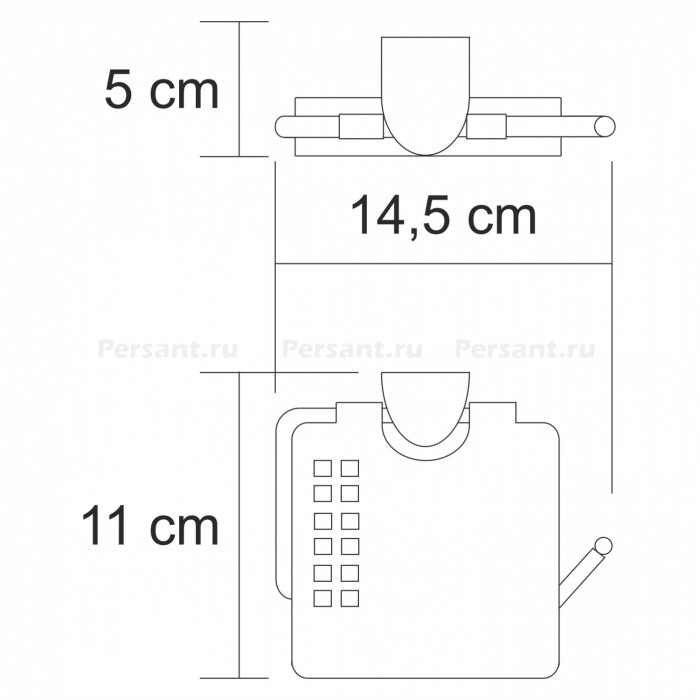 WasserKRAFT Kammel K-8325 Держатель для туалетной бумаги (хром)
