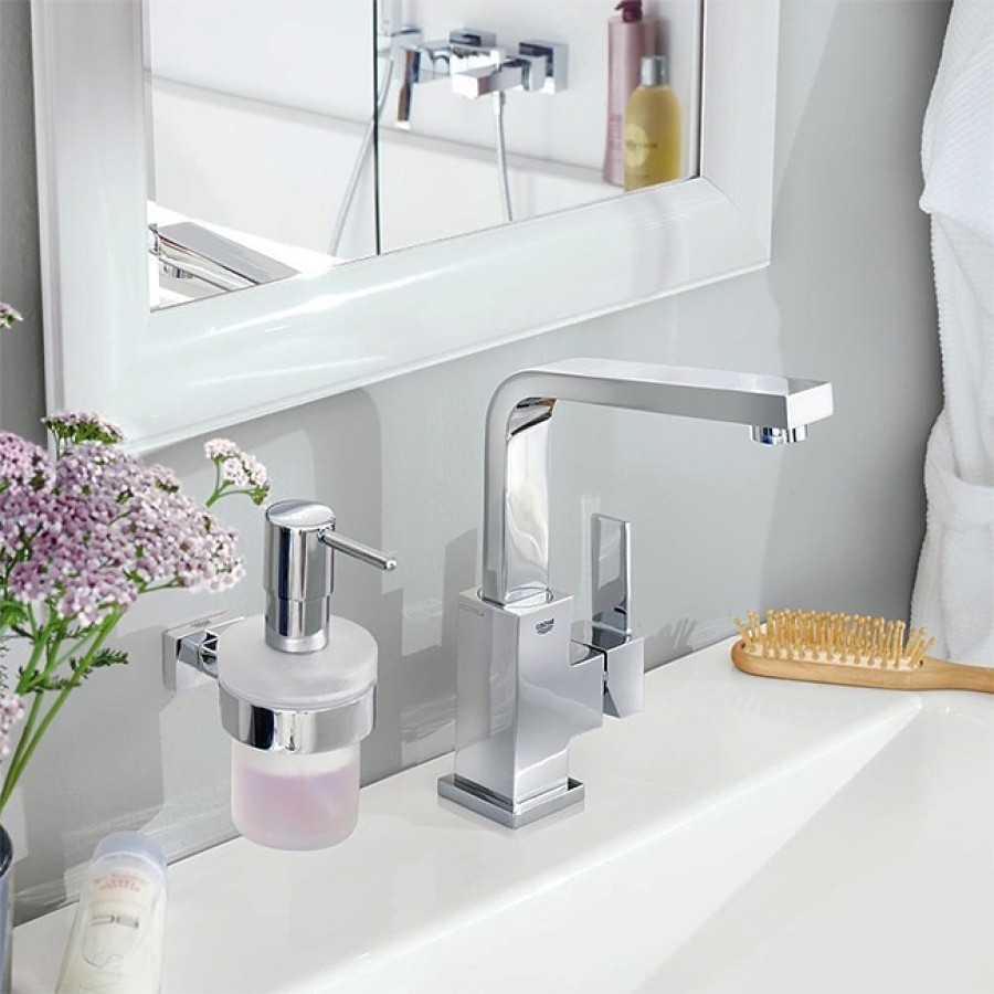 GROHE Essentials Cube 40756001 - Дозатор для жидкого мыла 160 мл (хром)