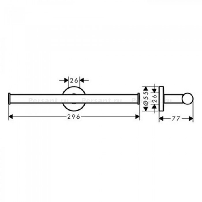 Hansgrohe Logis Universal 41717000 Держатель запасного рулона туалетной бумаги (хром)