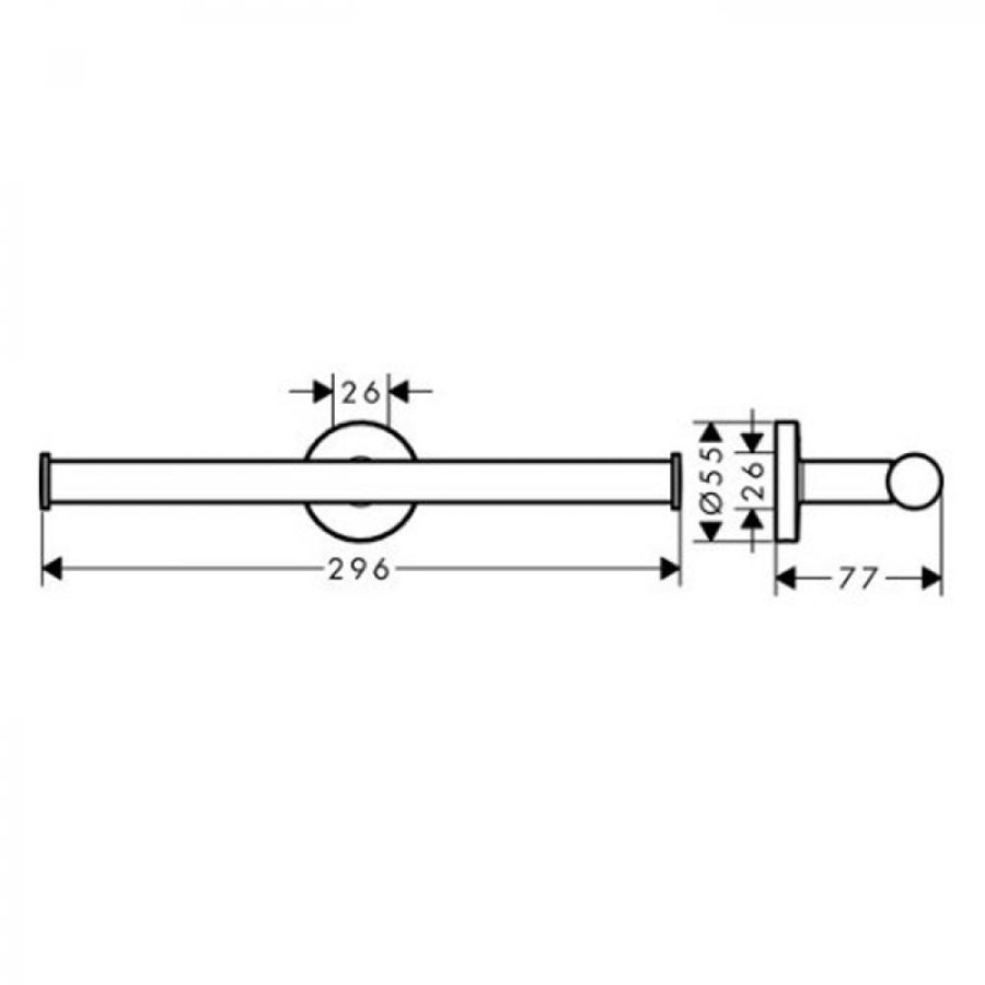 Hansgrohe Logis Universal 41717000 Держатель запасного рулона туалетной бумаги (хром)