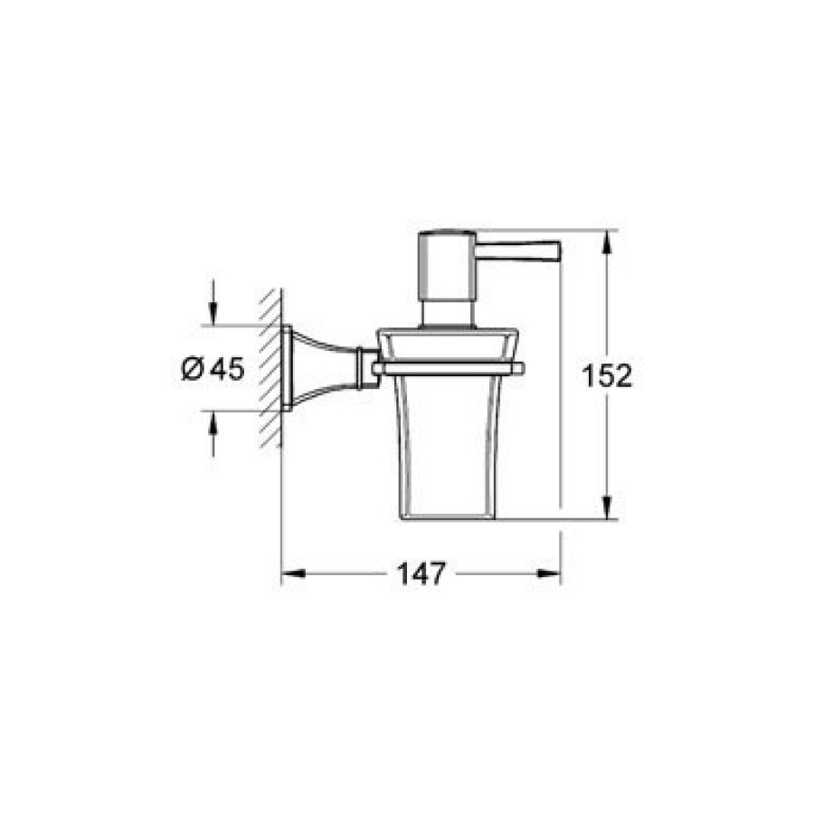 Дозатор жидкого мыла 40627 000 GROHE Grandera