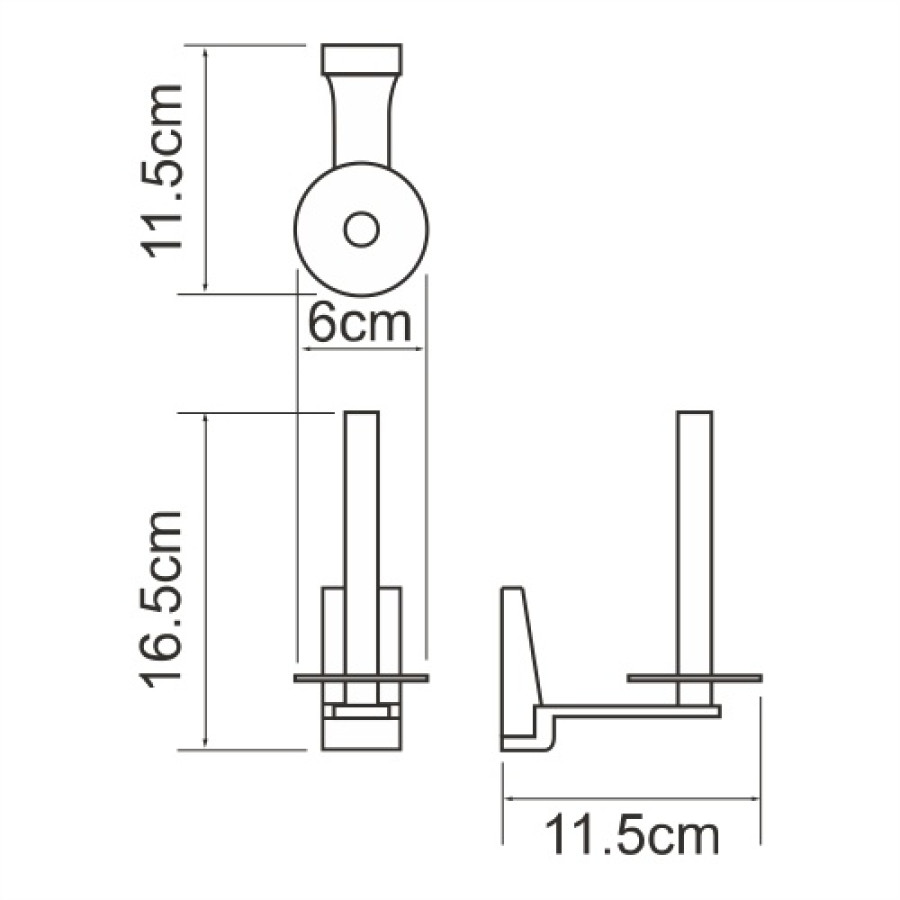 WasserKRAFT Lopau K-6097 Держатель для запасного рулона туалетной бумаги (хром)