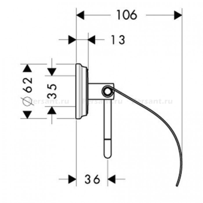 Держатель для туалетной бумаги 41623000 Hansgrohe Logis Classic