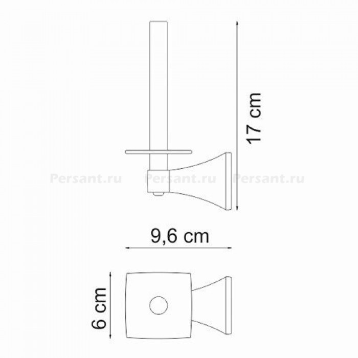WasserKRAFT Wern K-2597 Держатель для запасного рулона туалетной бумаги (хром)