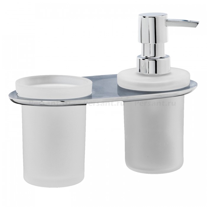 WasserKRAFT Kammel K-8389 Подвесной держатель с дозатором мыла и стаканом (хром)