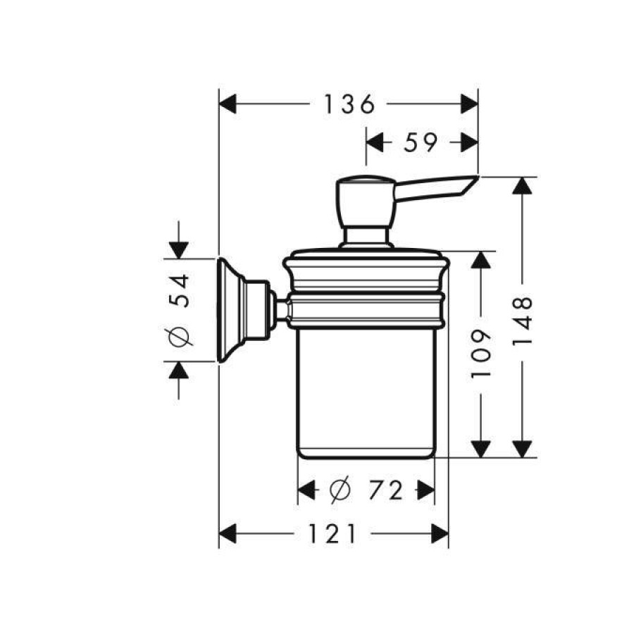 Hansgrohe Logis Universal 41714000 Дозатор для жидкого мыла (хром)