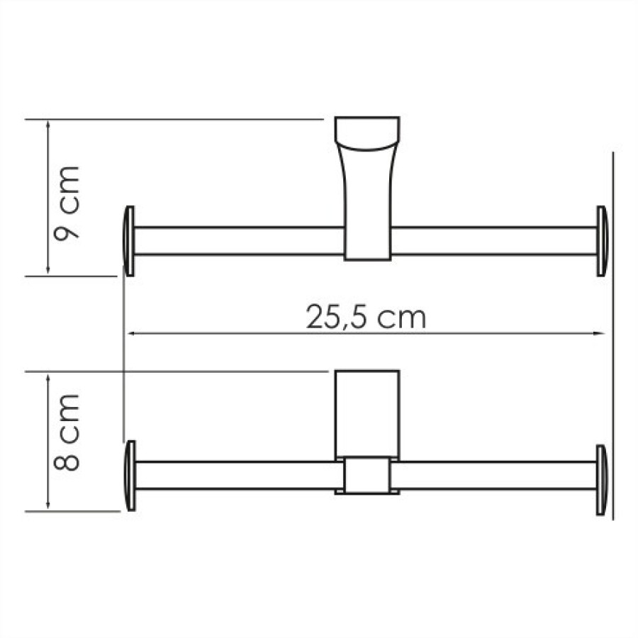 WasserKRAFT Leine K-5096D Двойной держатель для туалетной бумаги (хром)