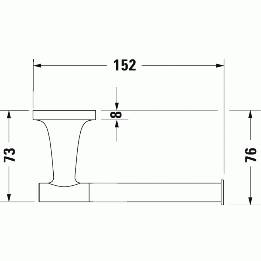 Duravit Starck T 0099371000 Держатель туалетной бумаги