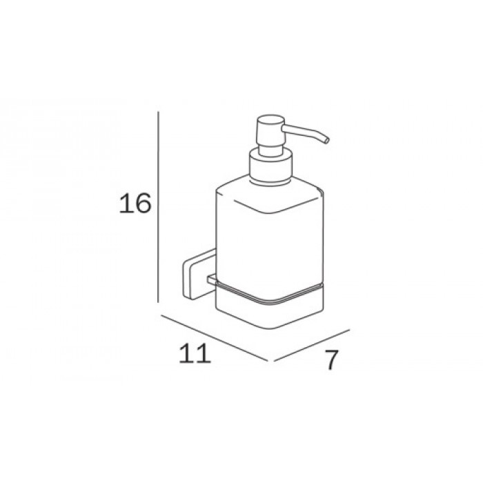 INDA Lea A18120CR21 Дозатор для жидкого мыла подвесной (хром)