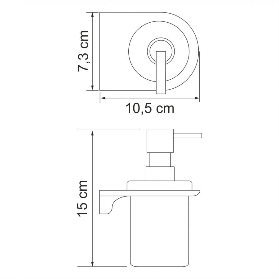 WasserKRAFT Kammel K-8399 Дозатор для жидкого мыла подвесной (хром)