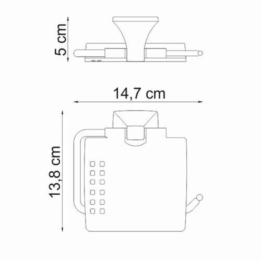 WasserKRAFT Wern K-2525 Держатель для туалетной бумаги (хром)