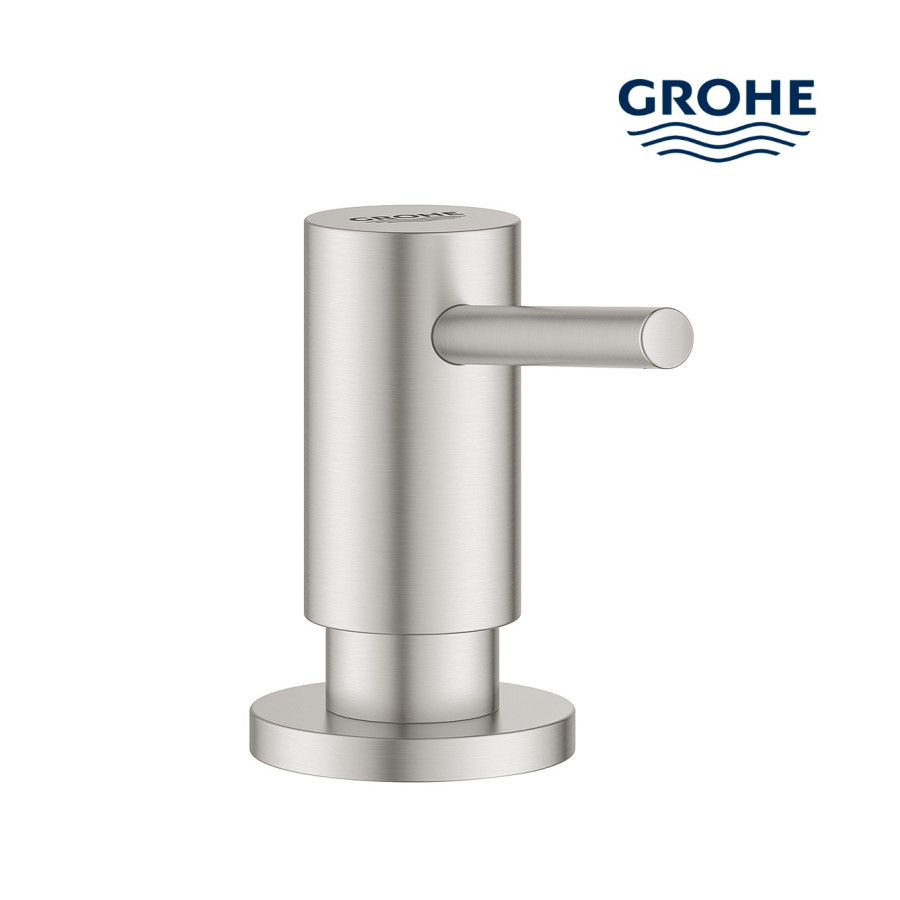 GROHE Cosmopolitan 40535DC0 Дозатор для жидкого мыла 500 мл, встраиваемый в столешницу (шлифованная нержавеющая сталь)