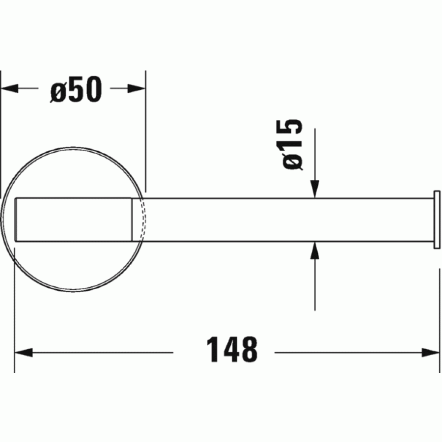 Duravit Starck T 0099371000 Держатель туалетной бумаги