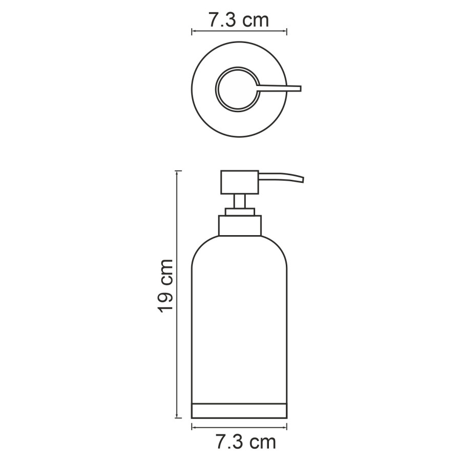 WasserKRAFT Mindel K-8899 Дозатор для жидкого мыла настольный (белый матовый)