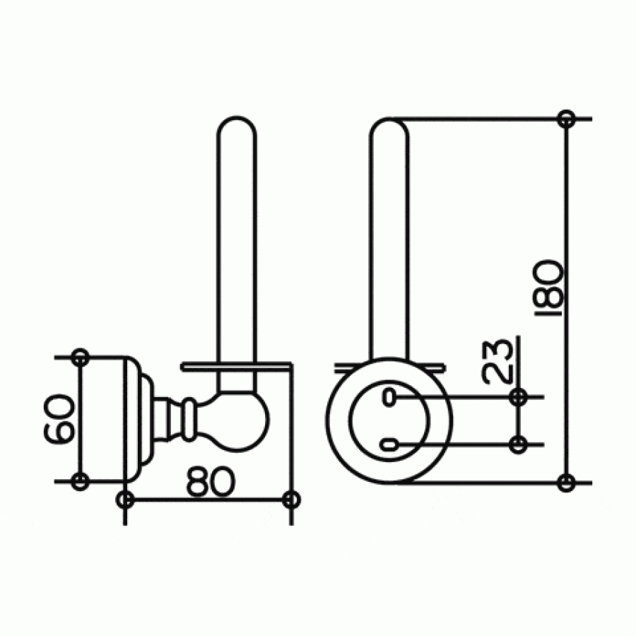 Keuco Astor 02163 010000 Держатель запасного рулона (хром)