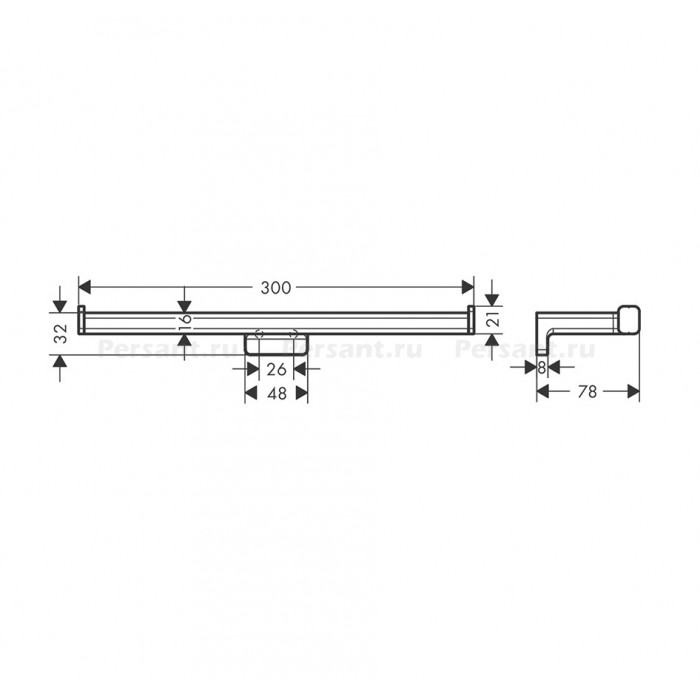 Hansgrohe AddStoris 41748670 Держатель для туалетной бумаги | двойной (черный матовый)