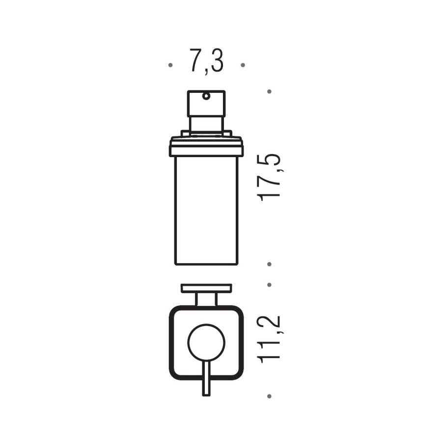 Colombo Design BasicQ B9337 Дозатор для жидкого мыла (хром)