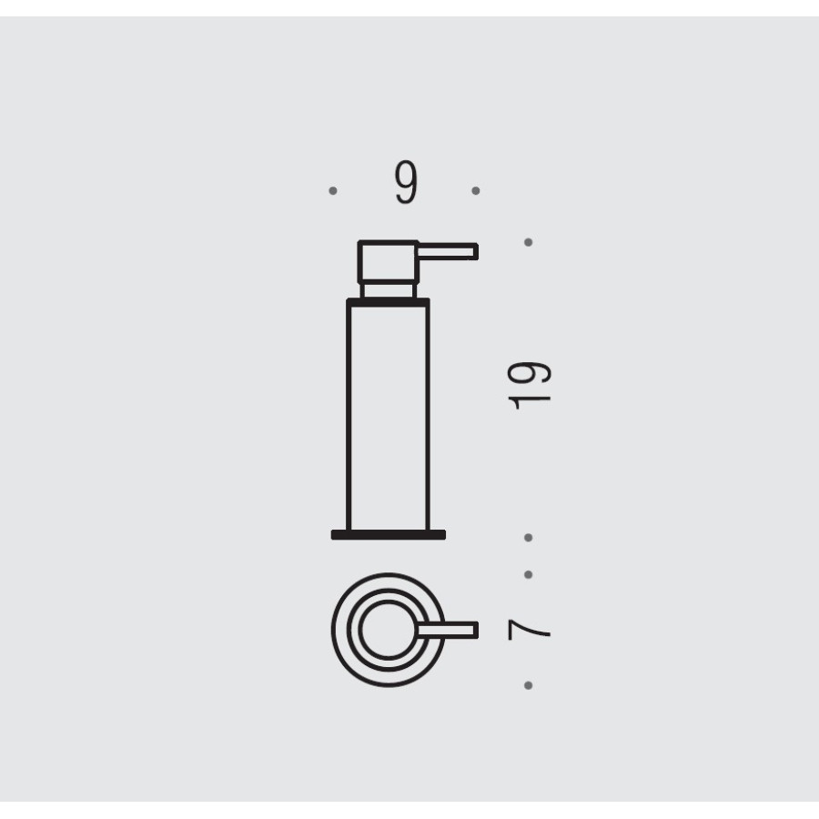 Colombo Design PLUS W4980.HPS1 - Дозатор для жидкого мыла 150 мл | настольный (нержавеющая сталь)