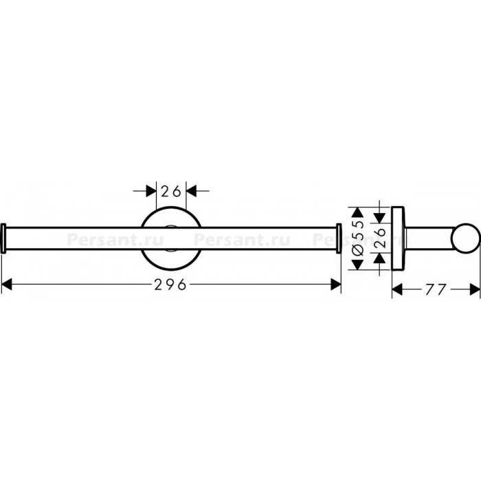 Hansgrohe Logis Universal 41726000 Держатель рулона туалетной бумаги (хром)