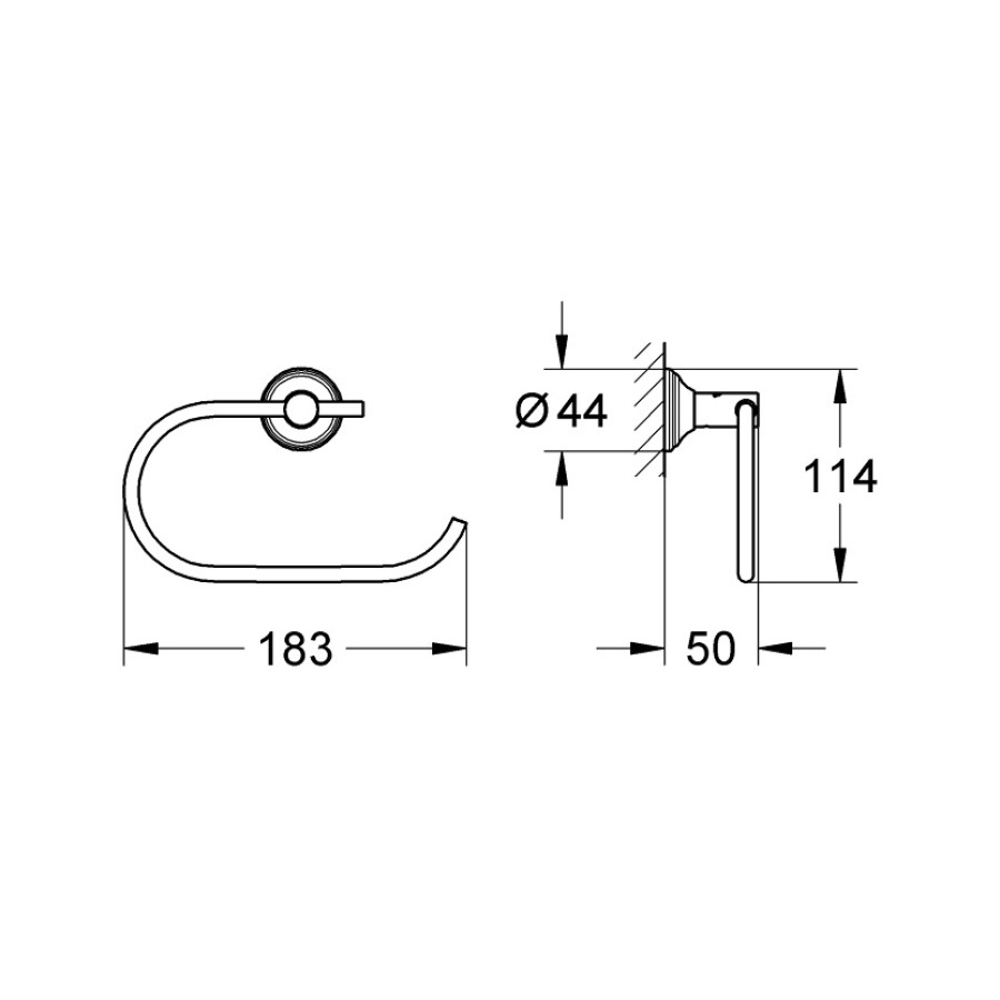 GROHE Essentials Authentic 40657001 - Держатель туалетной бумаги (хром)