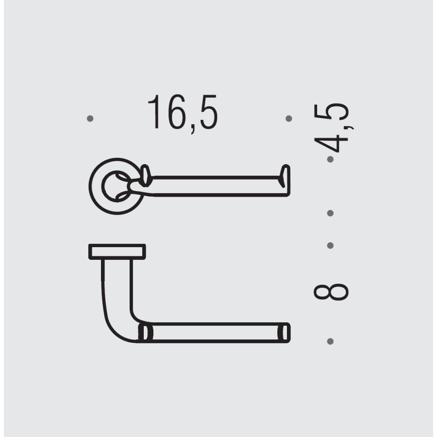 Colombo Design BASIC B2708 Держатель для туалетной бумаги - открытый (хром)