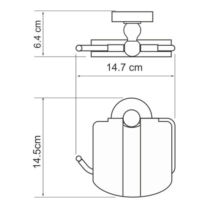 WasserKRAFT Nau K-7725 Держатель для туалетной бумаги (хром)
