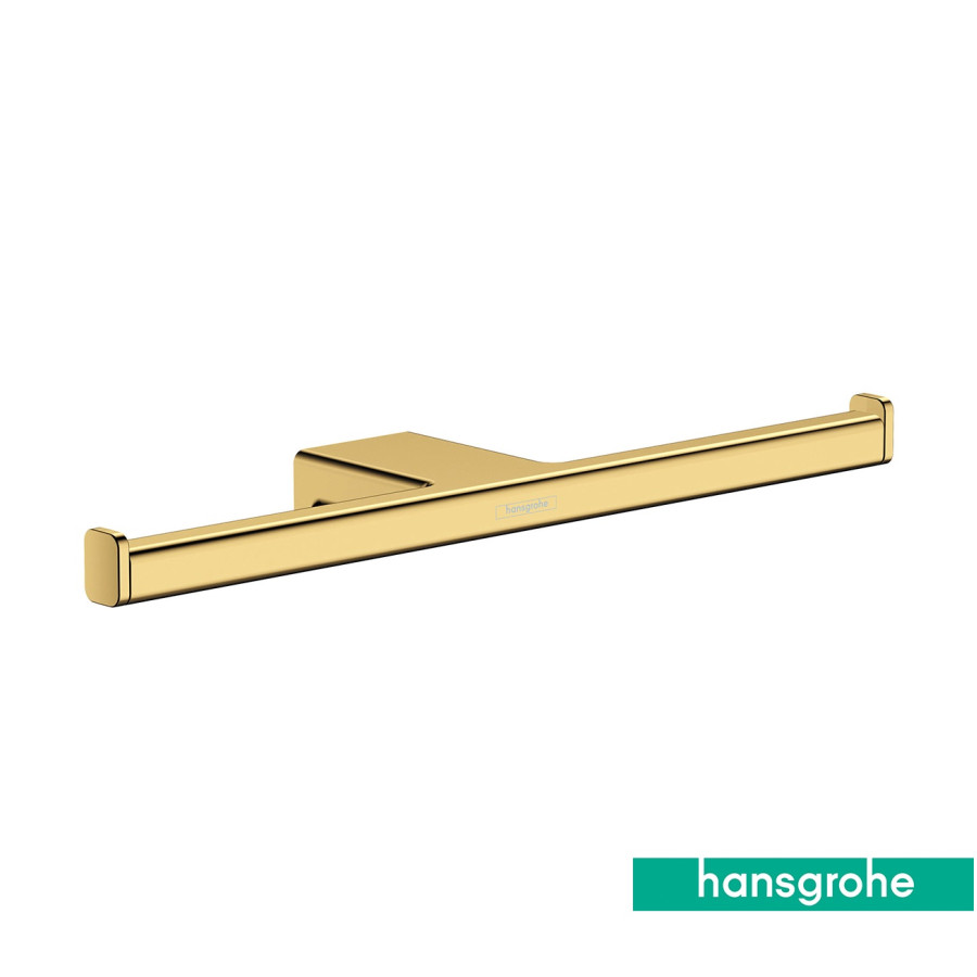 Hansgrohe AddStoris 41748990 - Держатель туалетной бумаги | двойной (золото полированное)