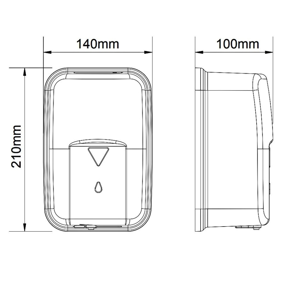 NOFER Automatics 03023.S Автоматический дозатор для жидкого мыла (матовая нержавеющая сталь)