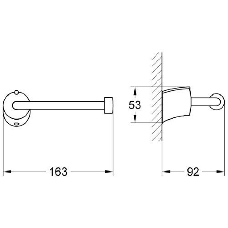 grohe tenso 40296 000 Держатель бумаги (хром)