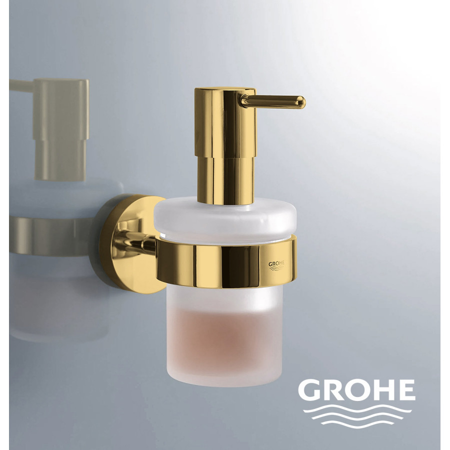 GROHE Essentials 40394GL1 Дозатор для жидкого мыла 160 мл (золото)