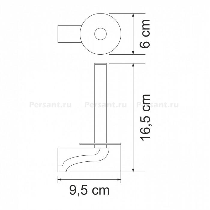 WasserKRAFT Kammel K-8397 Держатель запасного рулона туалетной бумаги (хром)