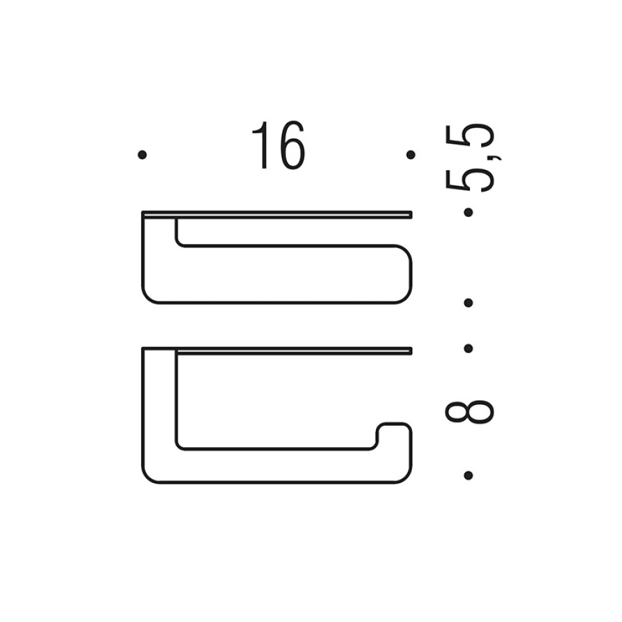 Colombo Design OVER B7008 - Держатель для туалетной бумаги (нержавеющая сталь)