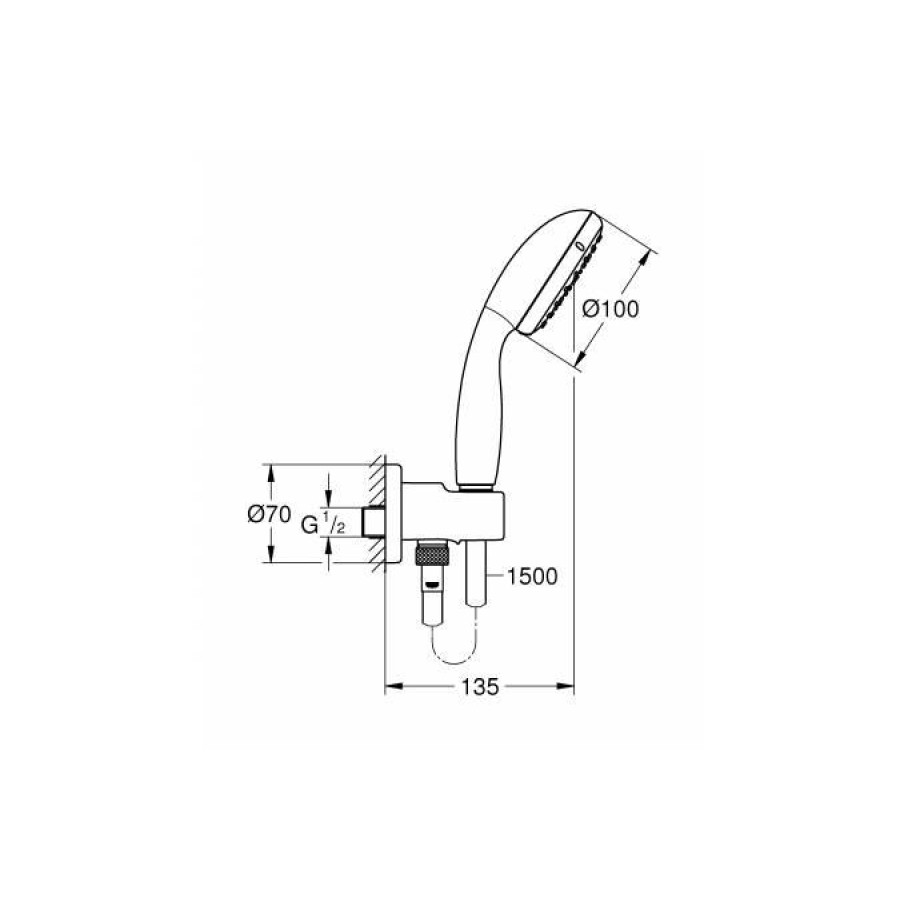 Душевой комплект GROHE New Tempesta 26406001