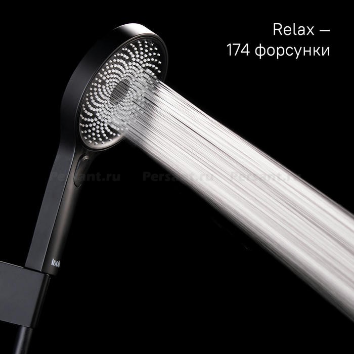 Душевая лейка IDDIS SpaHome 3 режима SPA3F0Bi18 черная матовая