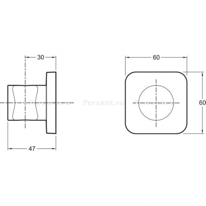 Держатель для душа Jacob Delafon MODULO 8464D-CP хром