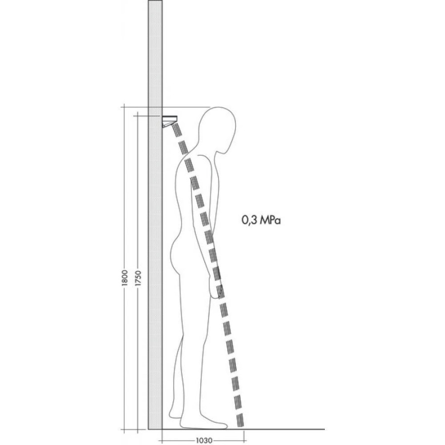 Плечевой душ hansgrohe Rainfinity 500 1jet 26243000 с полкой для душа