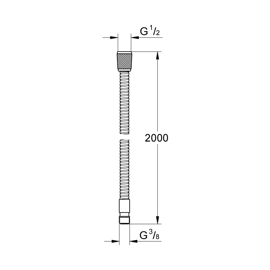 Шланг для душа Grohe Relexaflex 28158000