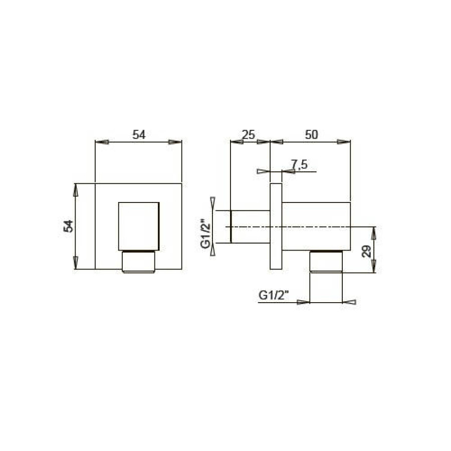 Шланговое подключение Paini 50PZ503PQ