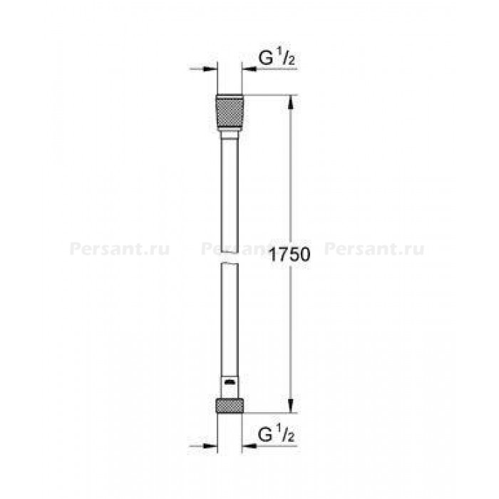 Душевой шланг Grohe Silverflex 28388000 175 см, ПВХ, хром